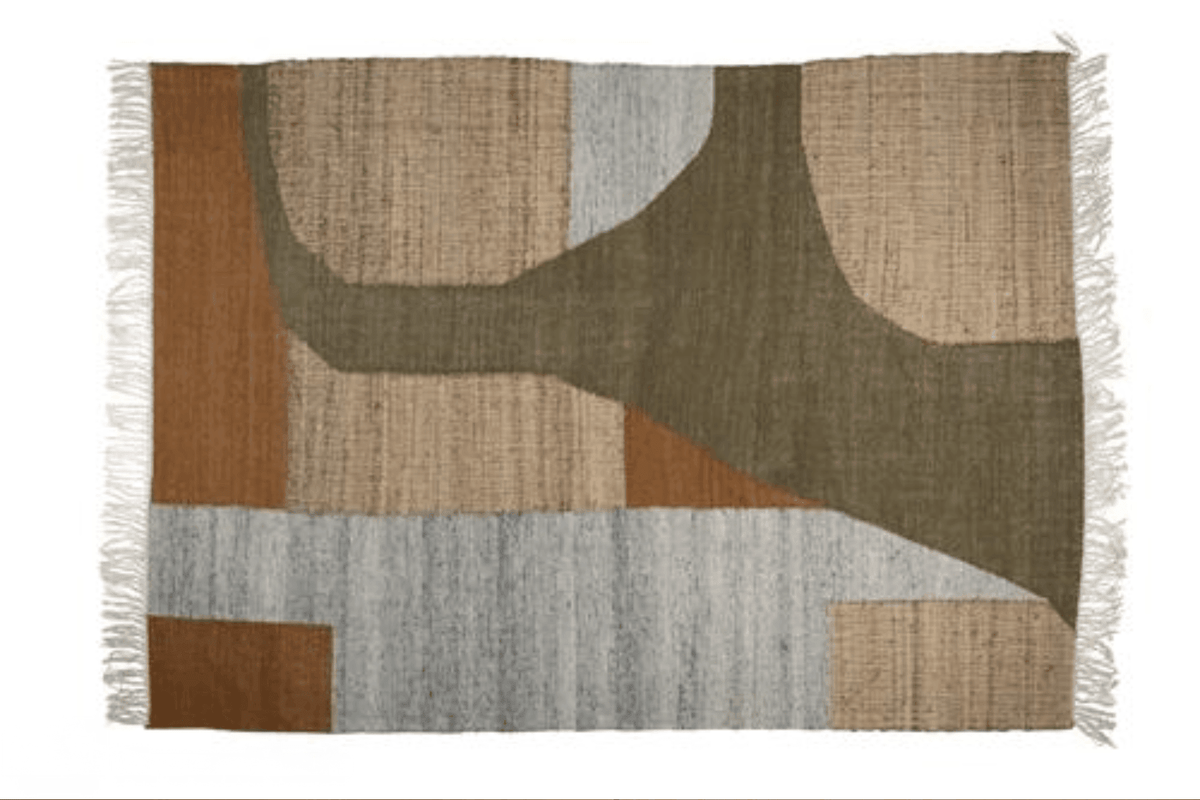 Pavilion vloerkleed wol en jute 160x230 en 200x300 cm