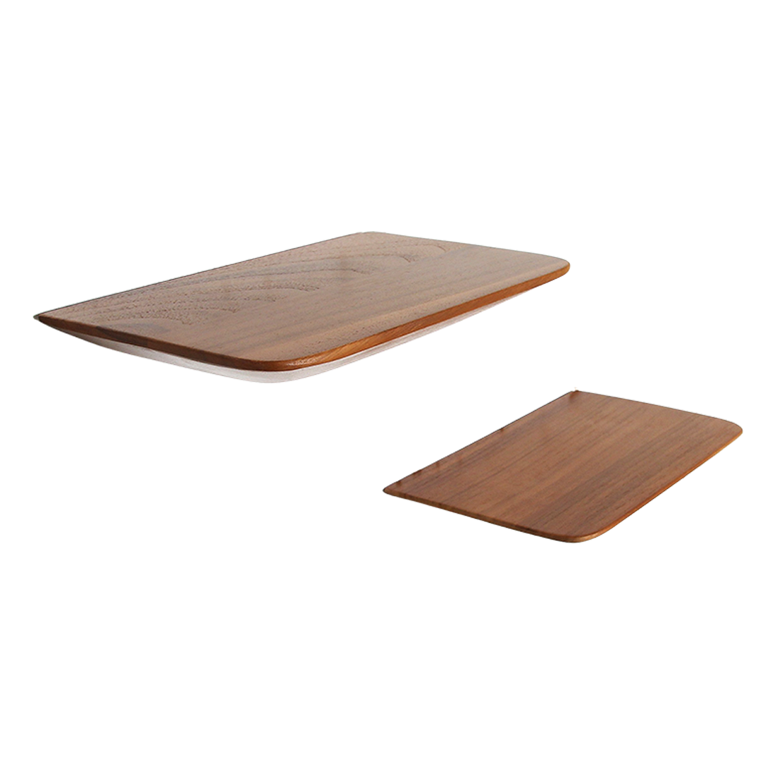 Craftsman teakhouten wandplank set van 2 25 cm