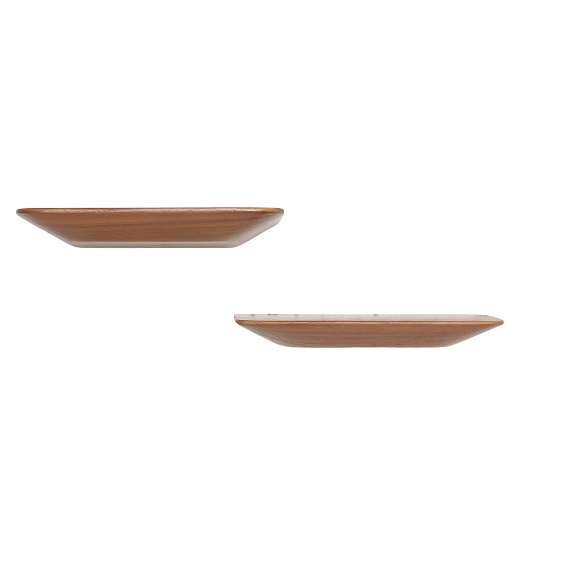 Craftsman teakhouten wandplank set van 2 25 cm