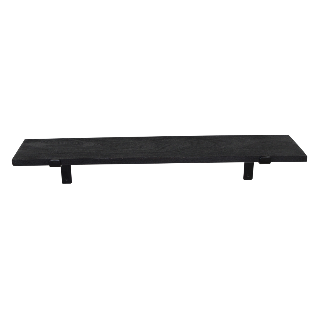 Factory wandplank zwart FSC-gerecycled hout 80 cm