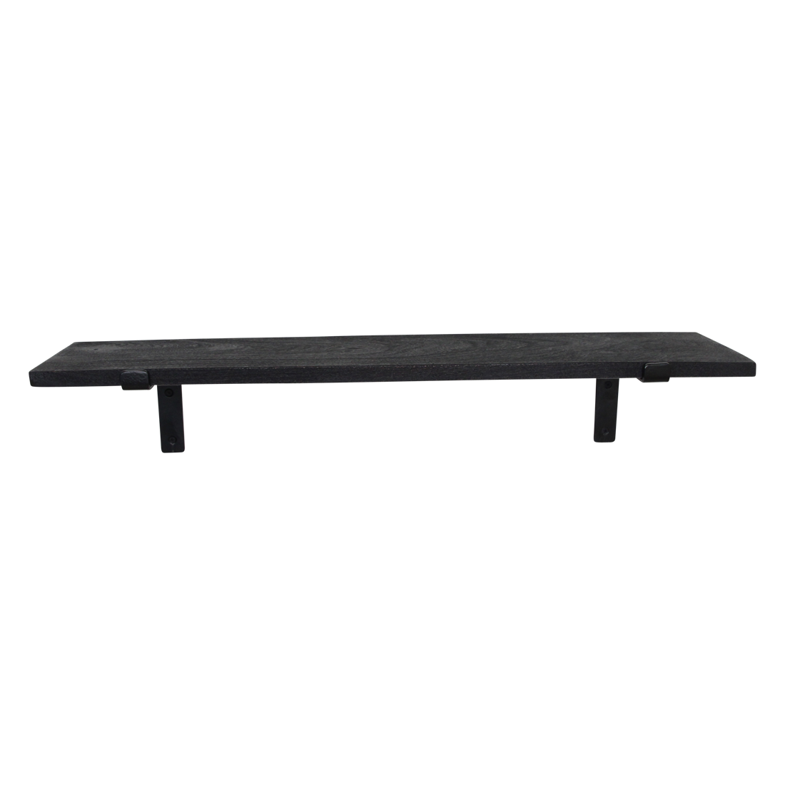 Factory wandplank zwart FSC-gerecycled hout 80 cm