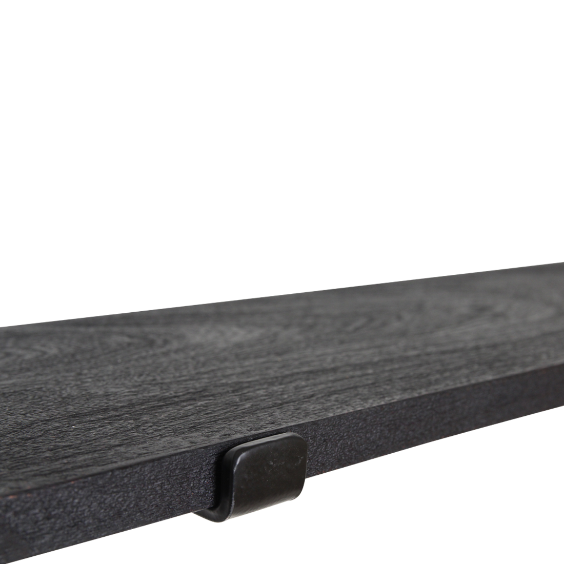 Factory wandplank zwart FSC-gerecycled hout 80 cm