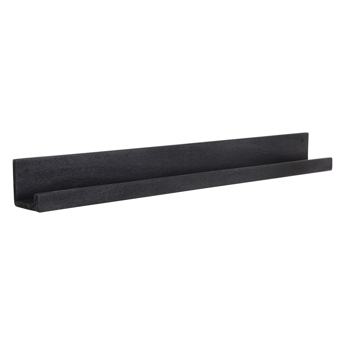 Factory wandplank zwart FSC-gerecycled hout 75 cm