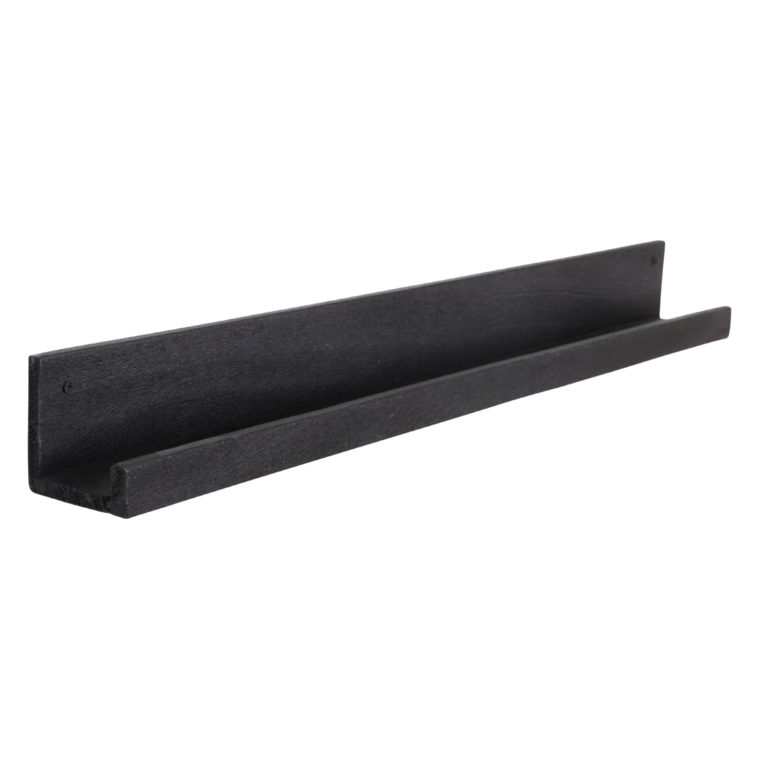 Factory wandplank zwart FSC-gerecycled hout 75 cm