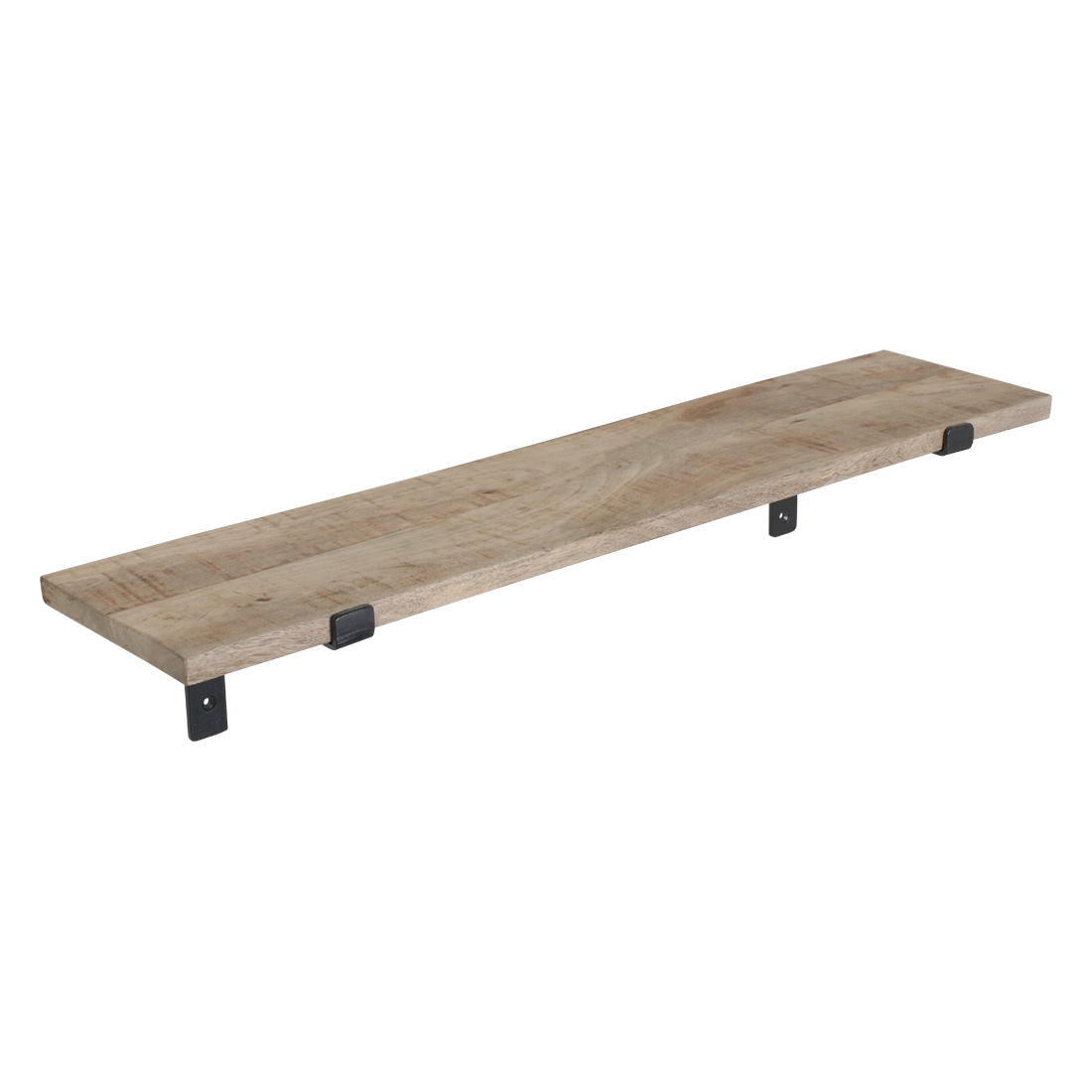Mangohouten wandplank naturel 80 cm