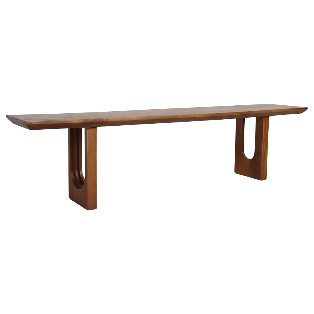Bullnose Chamfered mangohouten eetkamerbank 180 cm