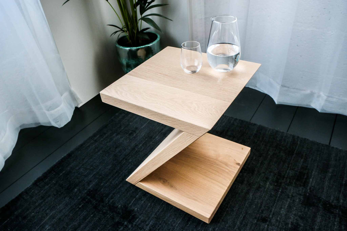Madrid bijzettafel massief hout 40x40 cm