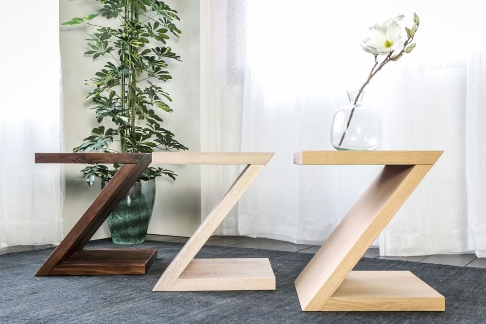 Madrid bijzettafel massief hout 40x40 cm