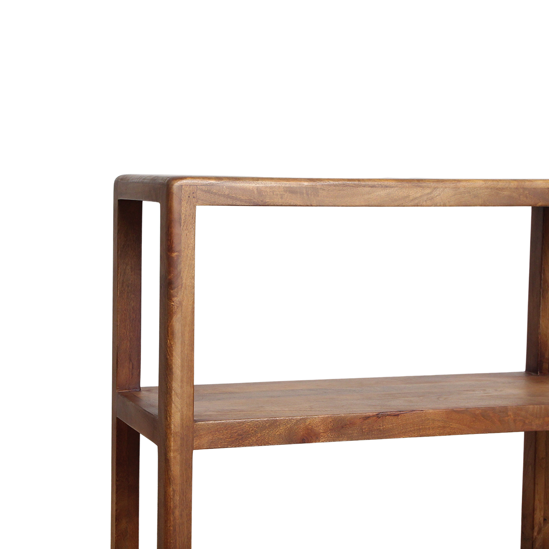 Bullnose mangohouten open kast 100x38x90 cm