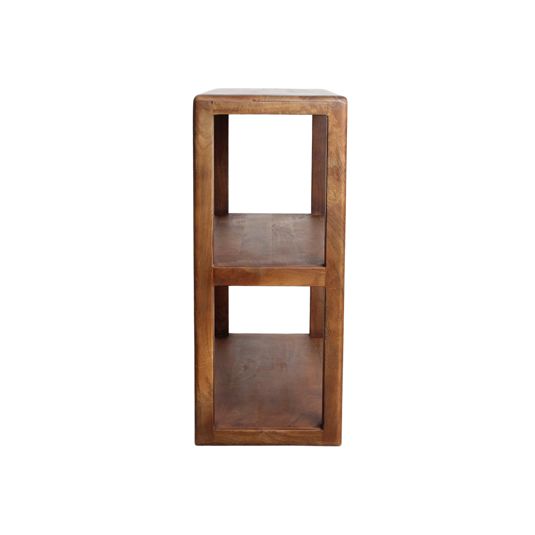Bullnose mangohouten open kast 100x38x90 cm