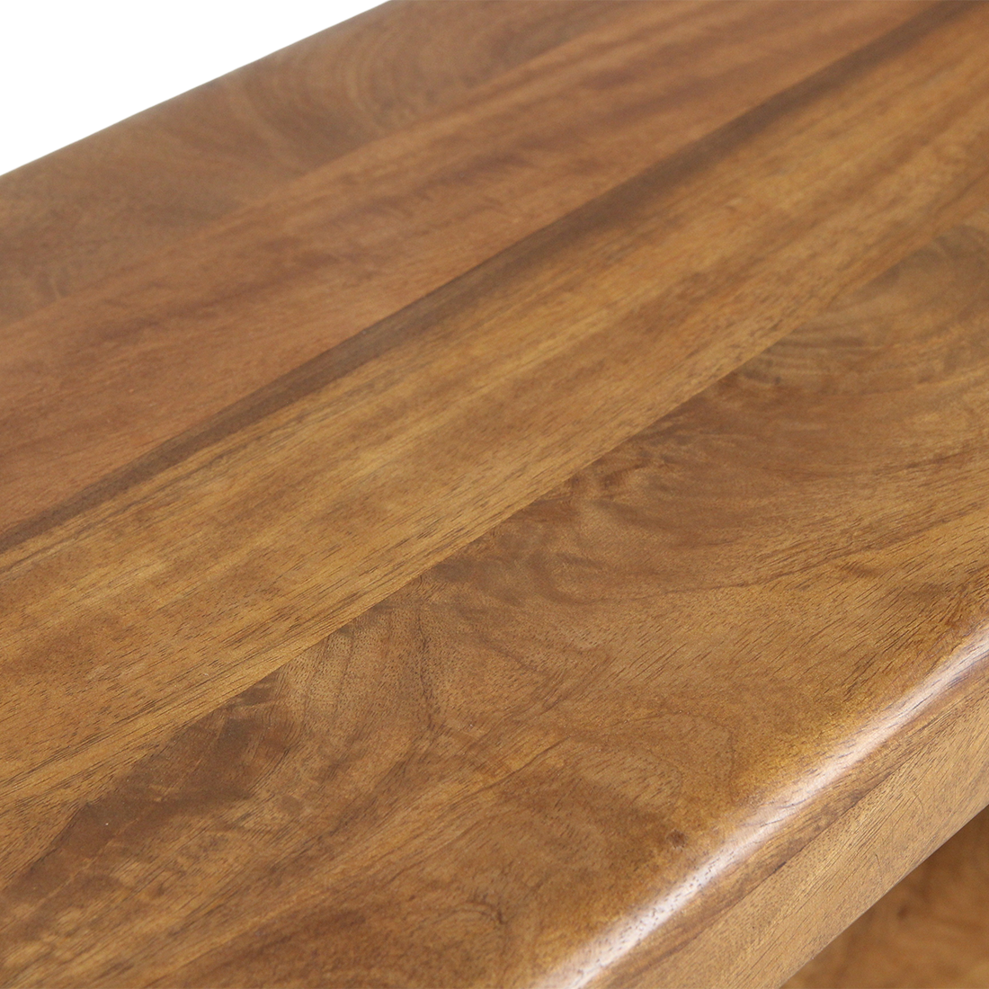 Bullnose mangohouten open kast 100x38x90 cm