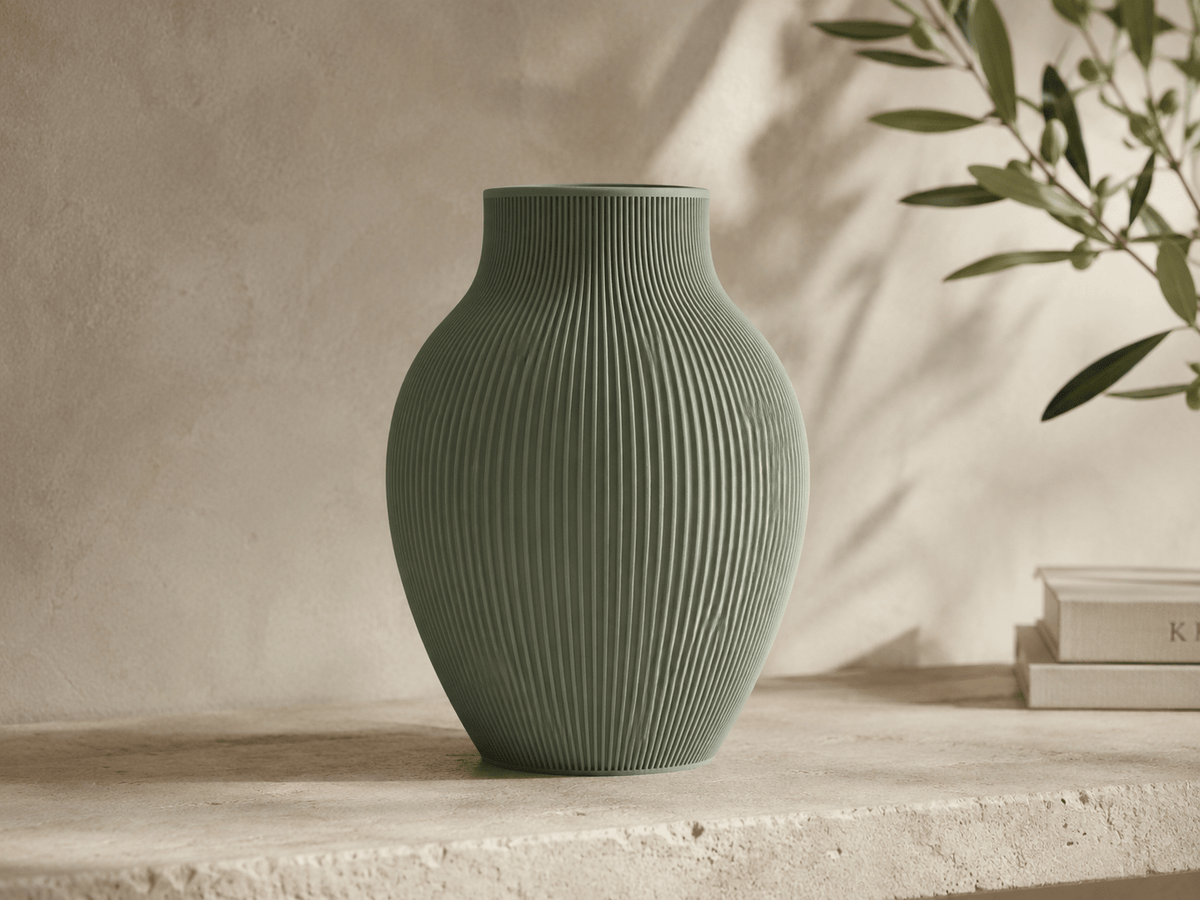 Tayo vaas met horizontale accenten 18 cm