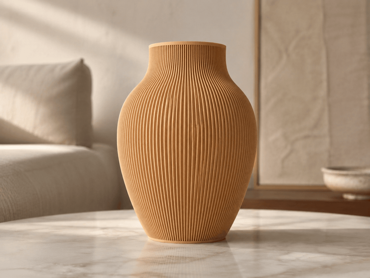Tayo vaas met horizontale accenten 18 cm