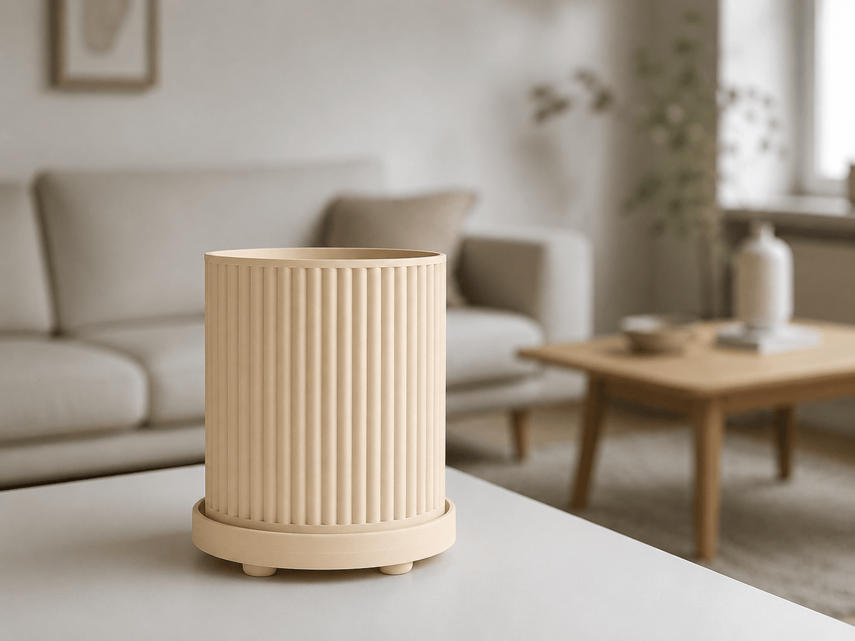 Arcadia plantenpot binnen geribbeld klein tot groot