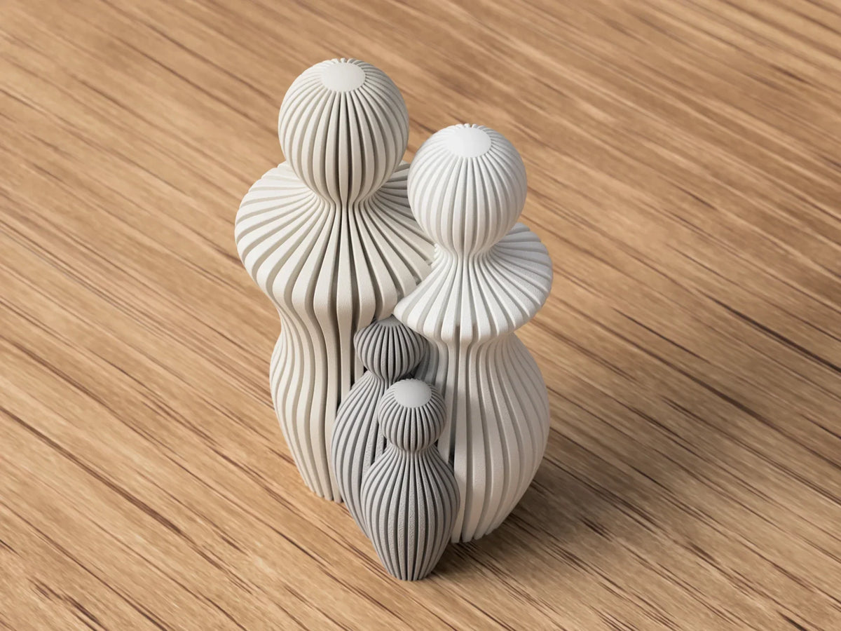 Familiebeeldje abstract 1 tot 4 kinderen