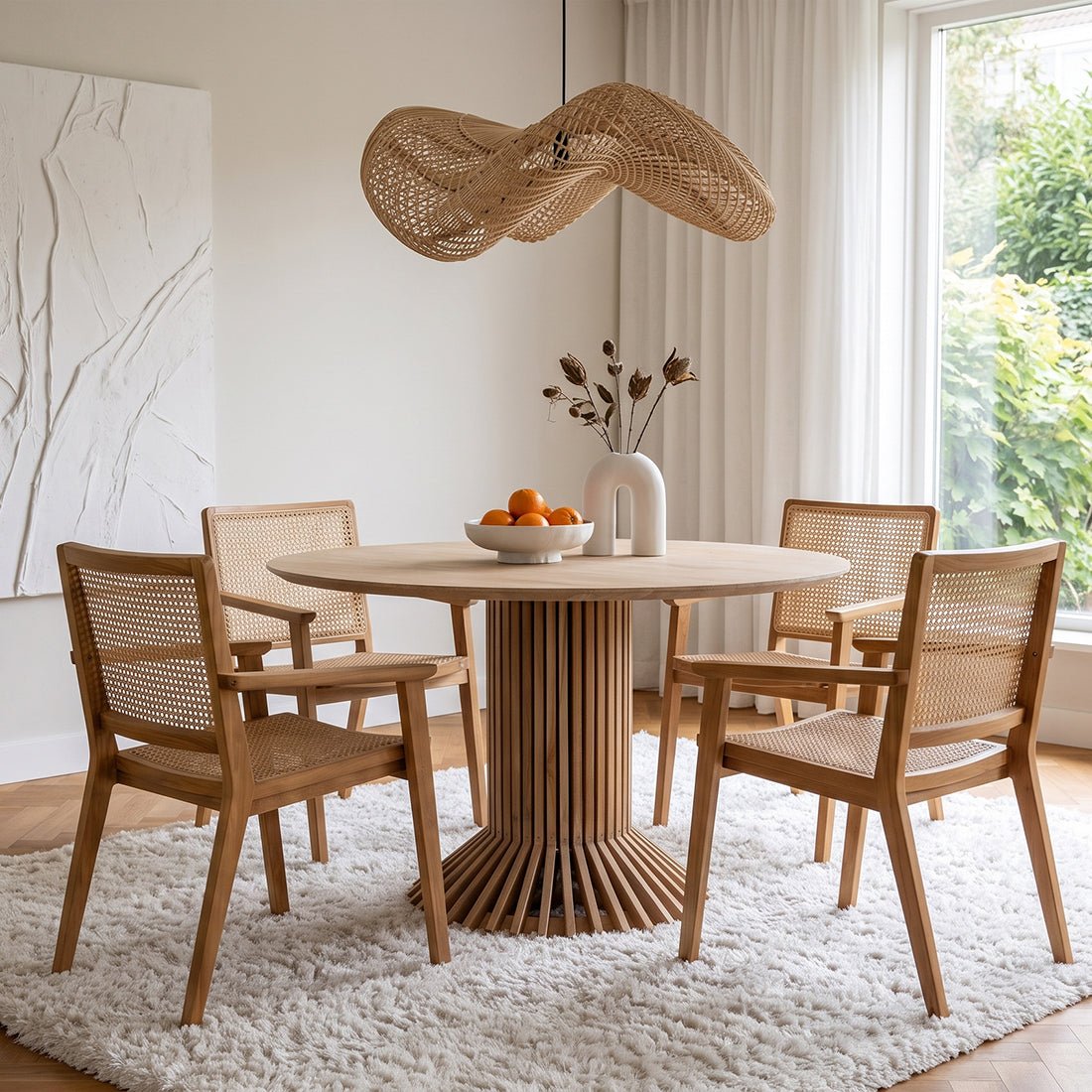 Wave rotan hanglamp naturel Ø71-115 cm