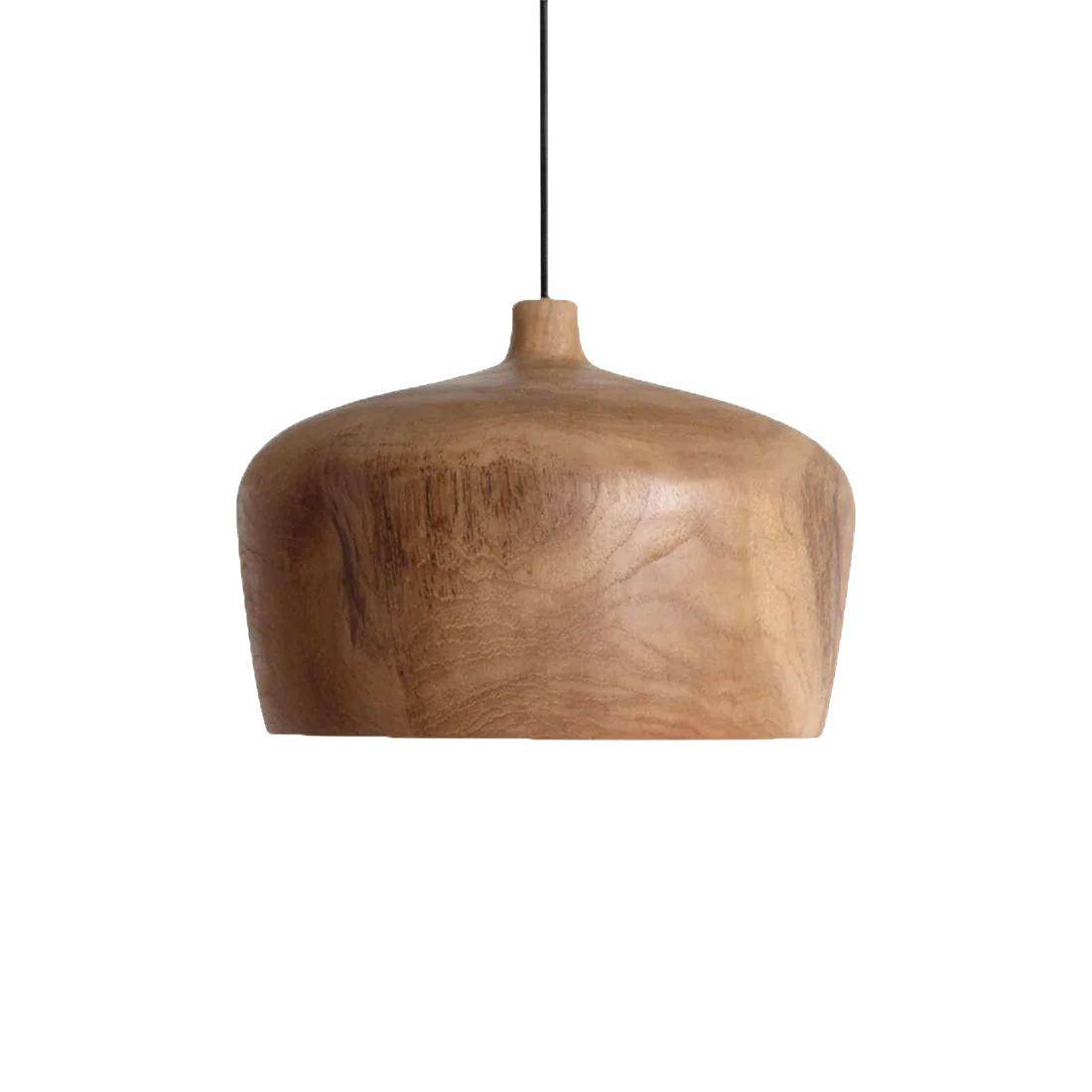 Sirocco Dome teakhouten hanglamp Ø30 cm