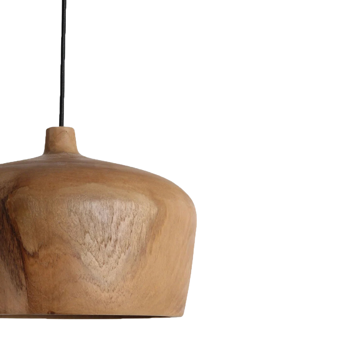 Sirocco Dome teakhouten hanglamp Ø30 cm
