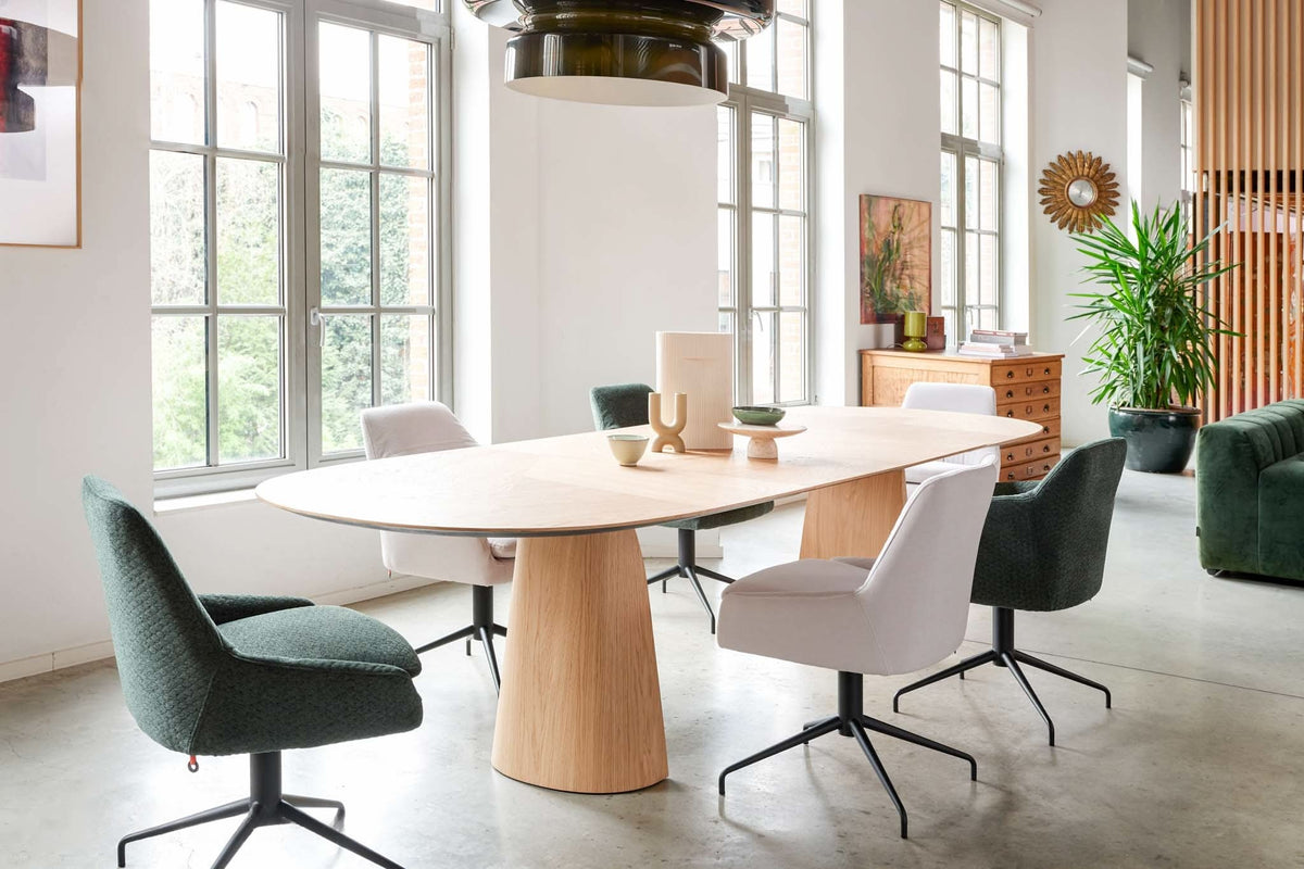 Blossom ovale eettafel uitschuifbaar 160-340 cm