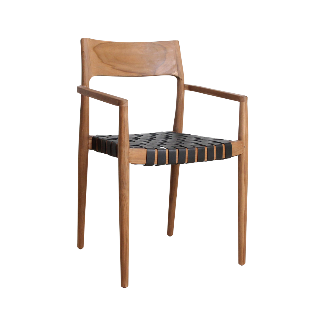 Freya teakhouten eetkamerstoel zithoogte 47 cm