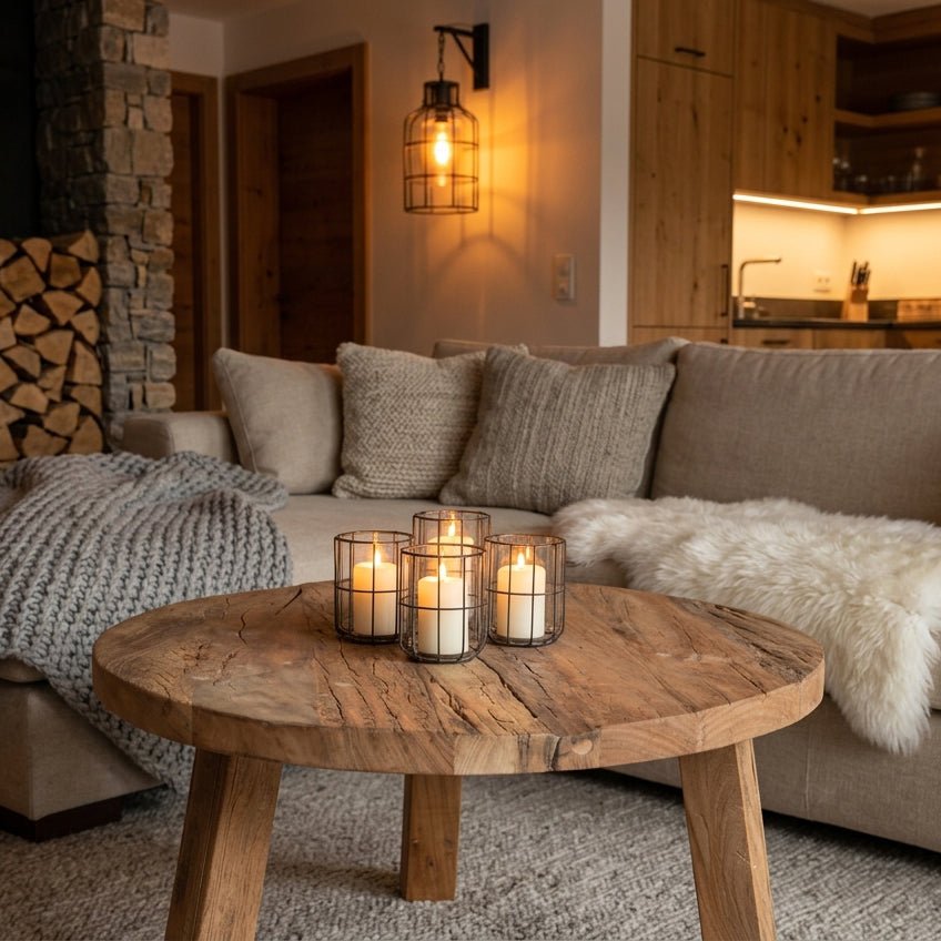 Farmwood ronde salontafel FSC-gerecycled hout Ø70 cm