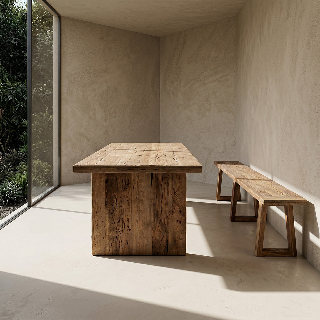Farmwood Waterfall eettafel FSC-gerecycled hout 240 cm