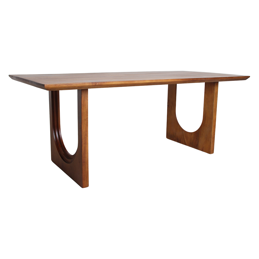 Bullnose Chamfered mangohouten eettafel 200-240 cm