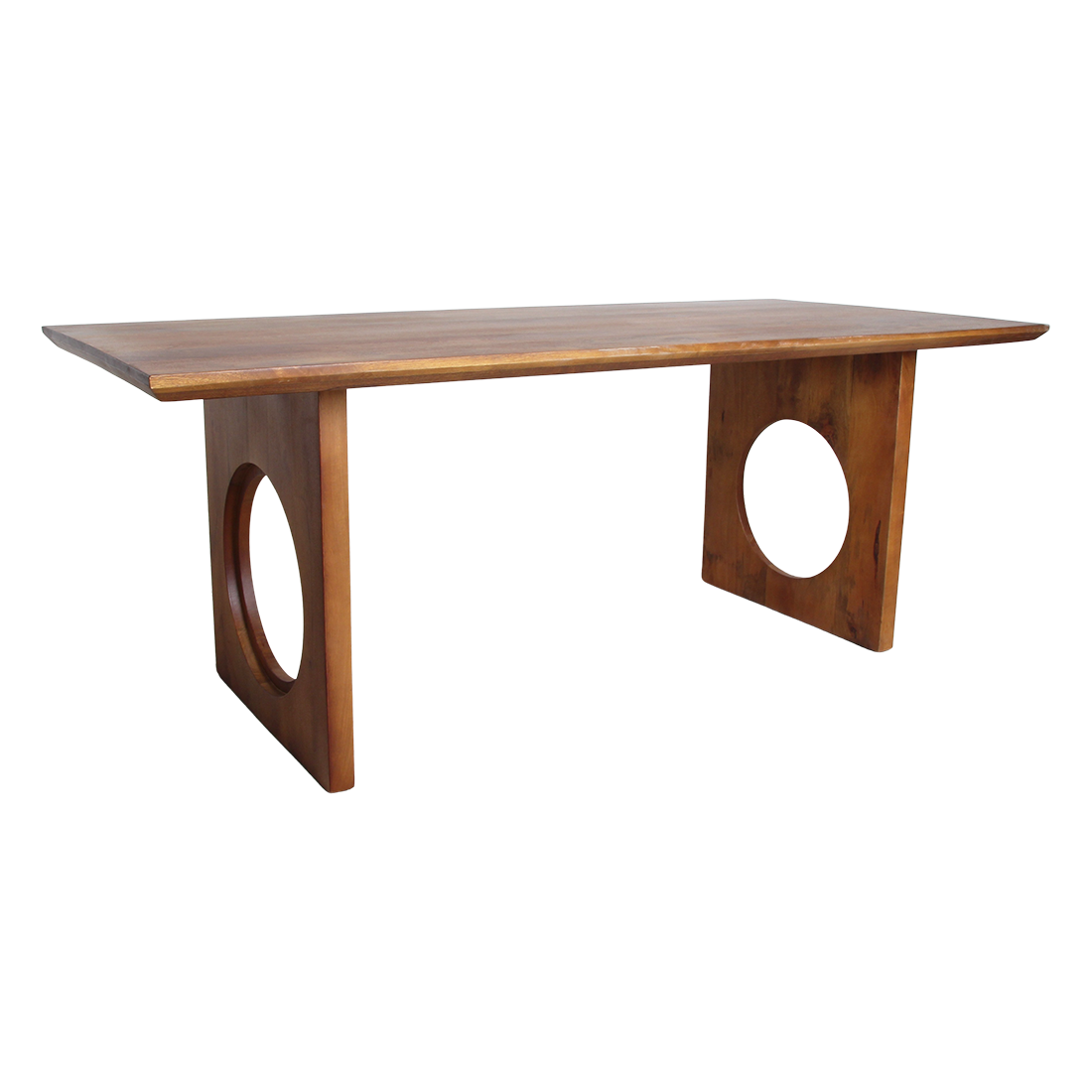 Bullnose Chamfered mangohouten eettafel 200-240 cm