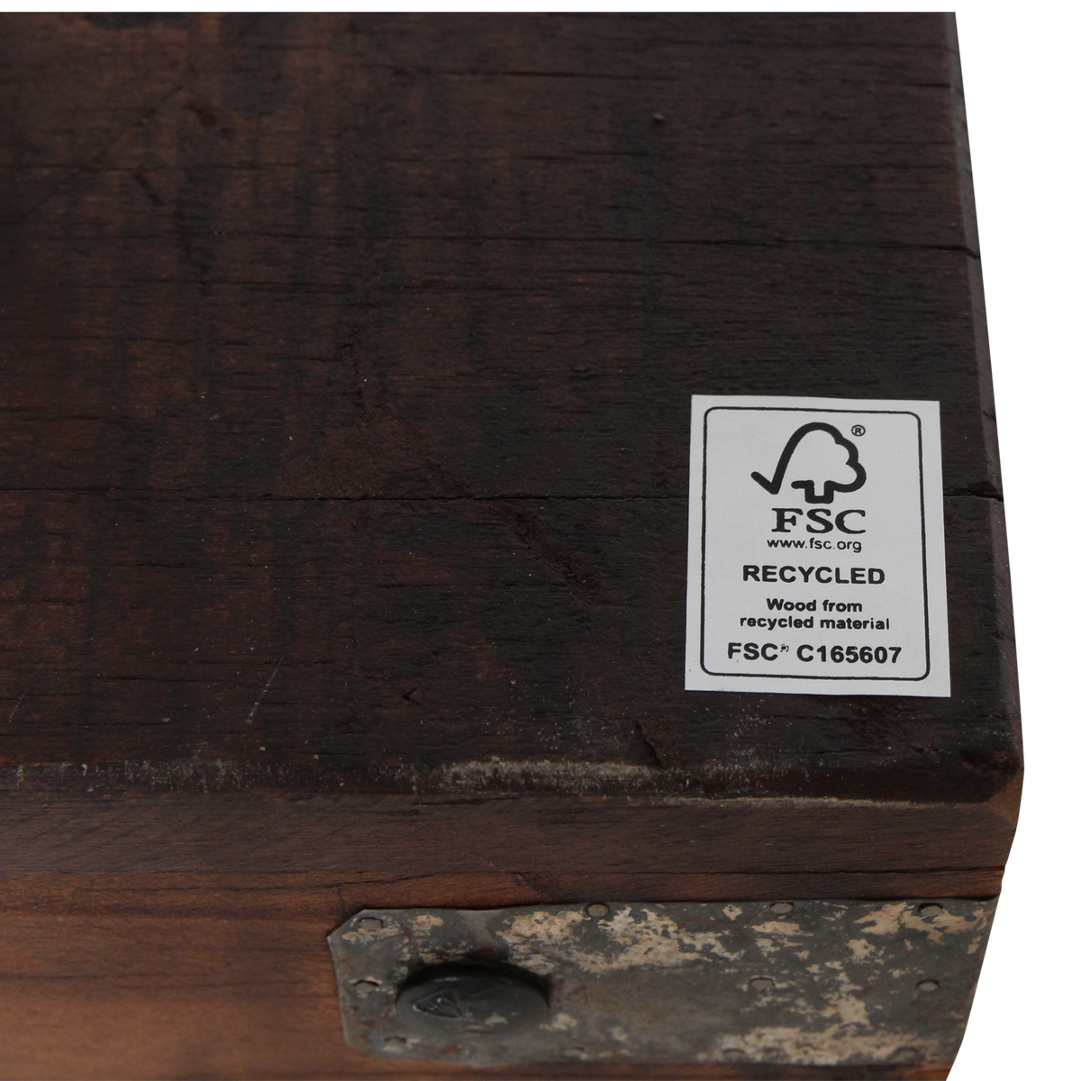 Factory inklapbare salontafel bruin FSC-gerecycled hout 120x75 cm