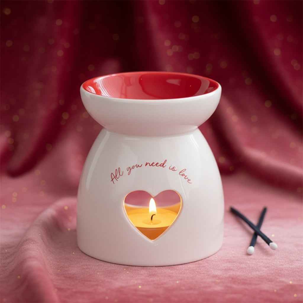 All You Need Is Love – Hartvormige Wax Warmer & Oliebrander