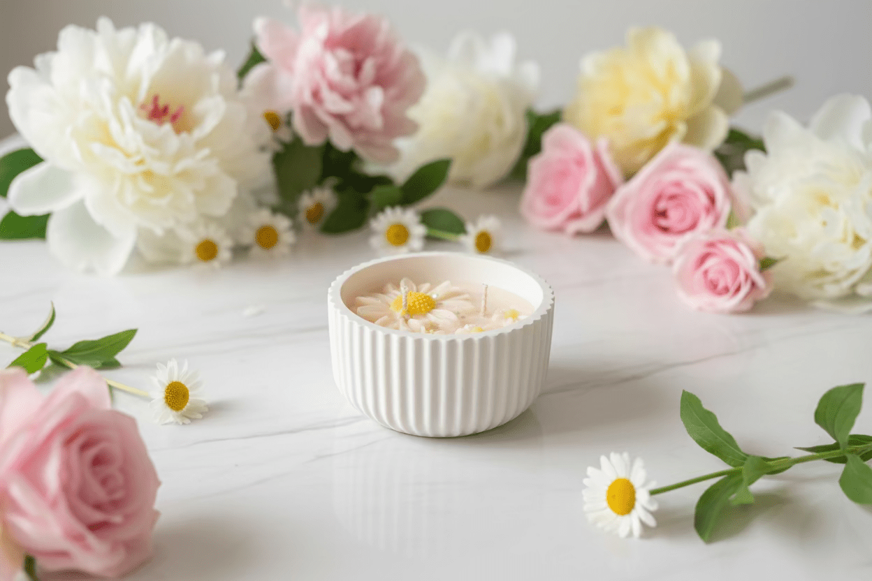 Bloemen Geurkaars 200gr