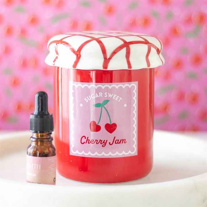 Cherry Jam Glow – Keramische Oliebrander & Wax Warmer
