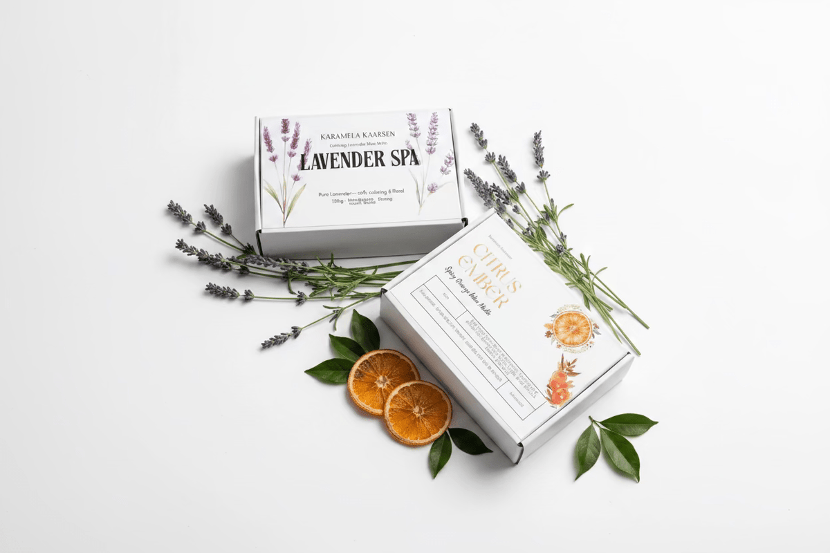 Handgemaakte Citrus Ember wax melts van 120 gram voor een gezellige sfeer in huis