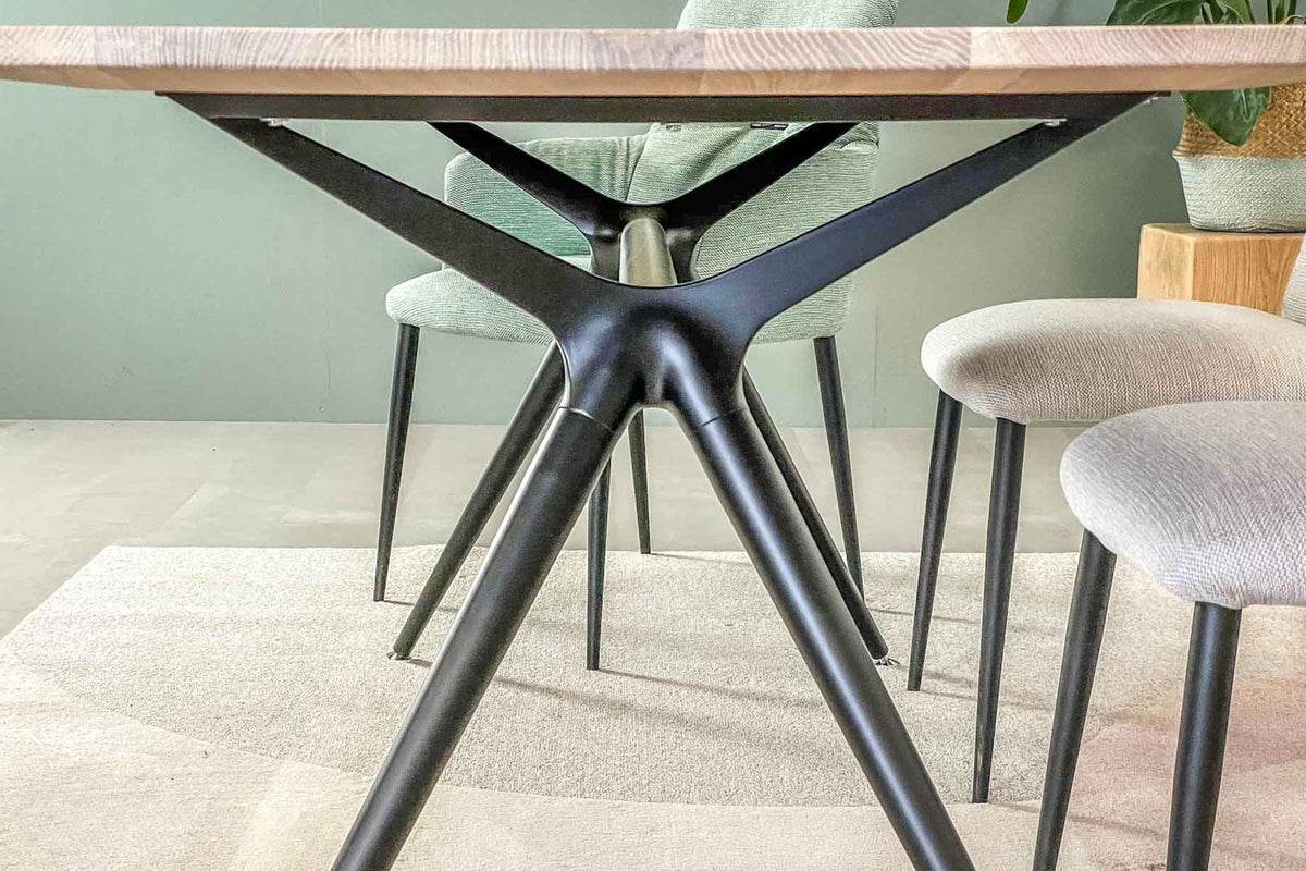 Bellissima deens ovale eettafel eiken 200-230 cm