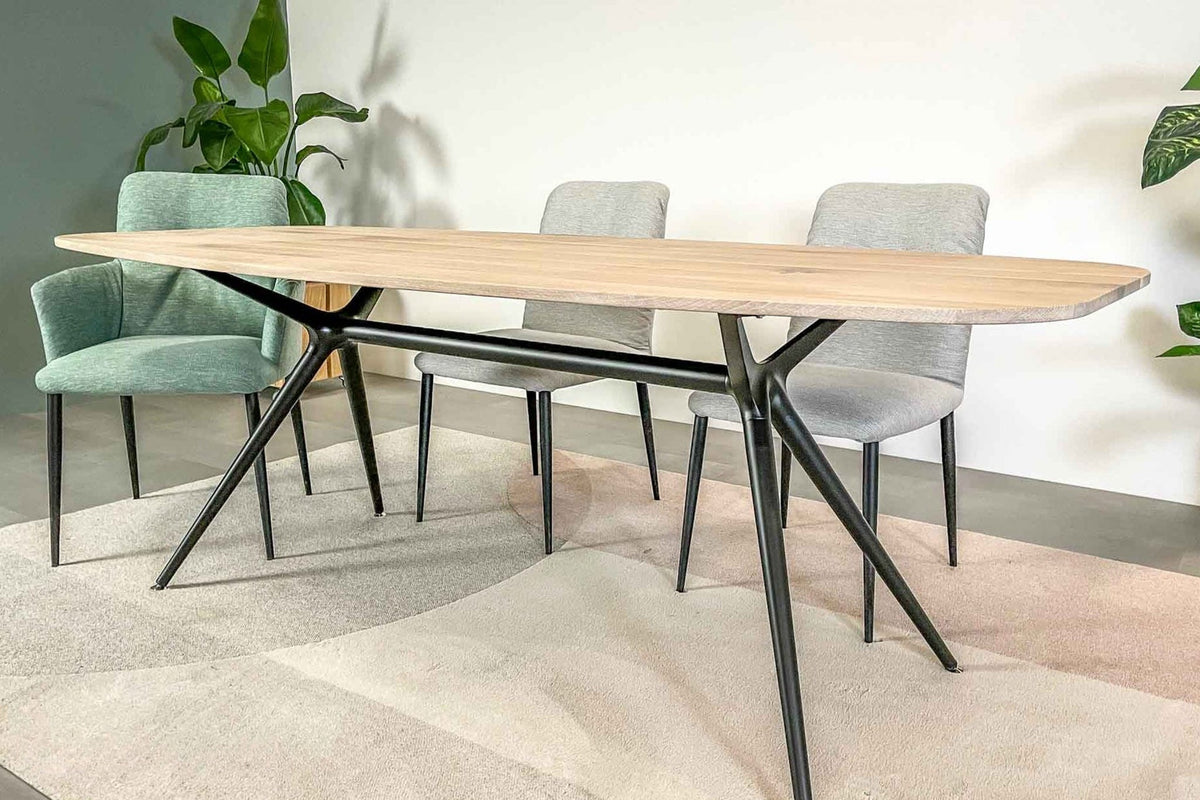Bellissima deens ovale eettafel eiken 200-230 cm