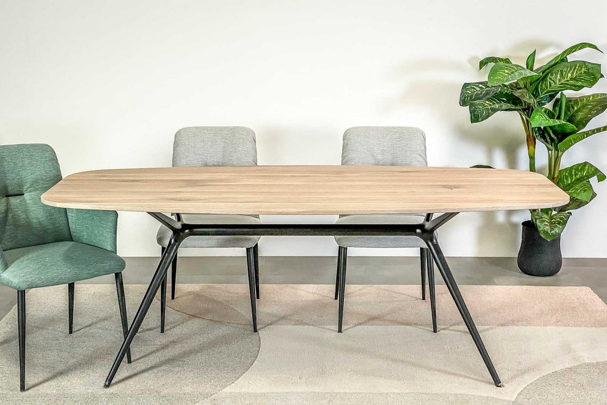 Bellissima deens ovale eettafel eiken 200-230 cm