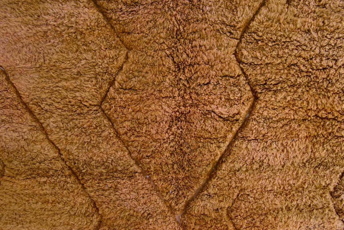 Najat tapijt goudbruin handgeweven wol