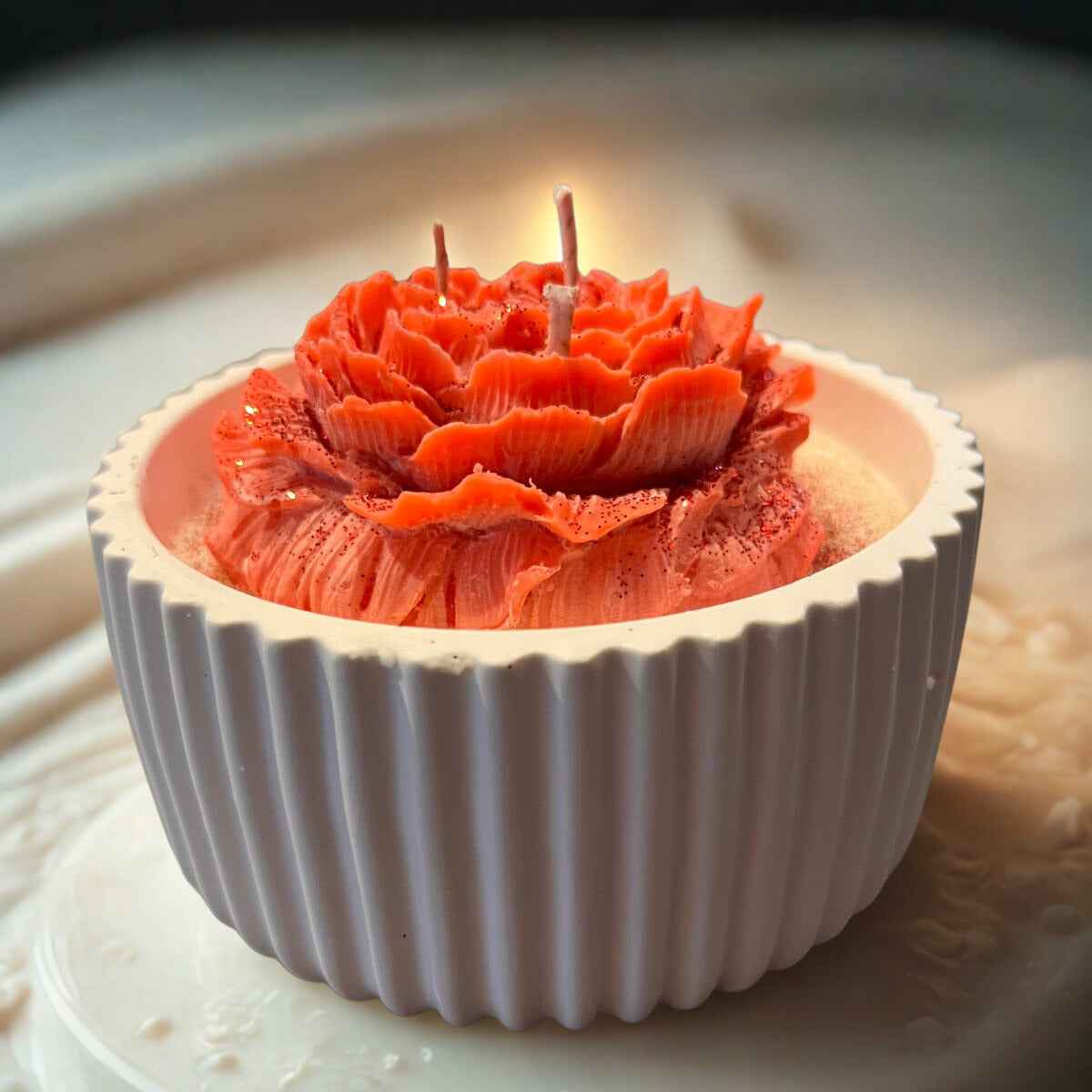 Rose Elegance kaars met roosafwerking, een romantisch statement als cadeau