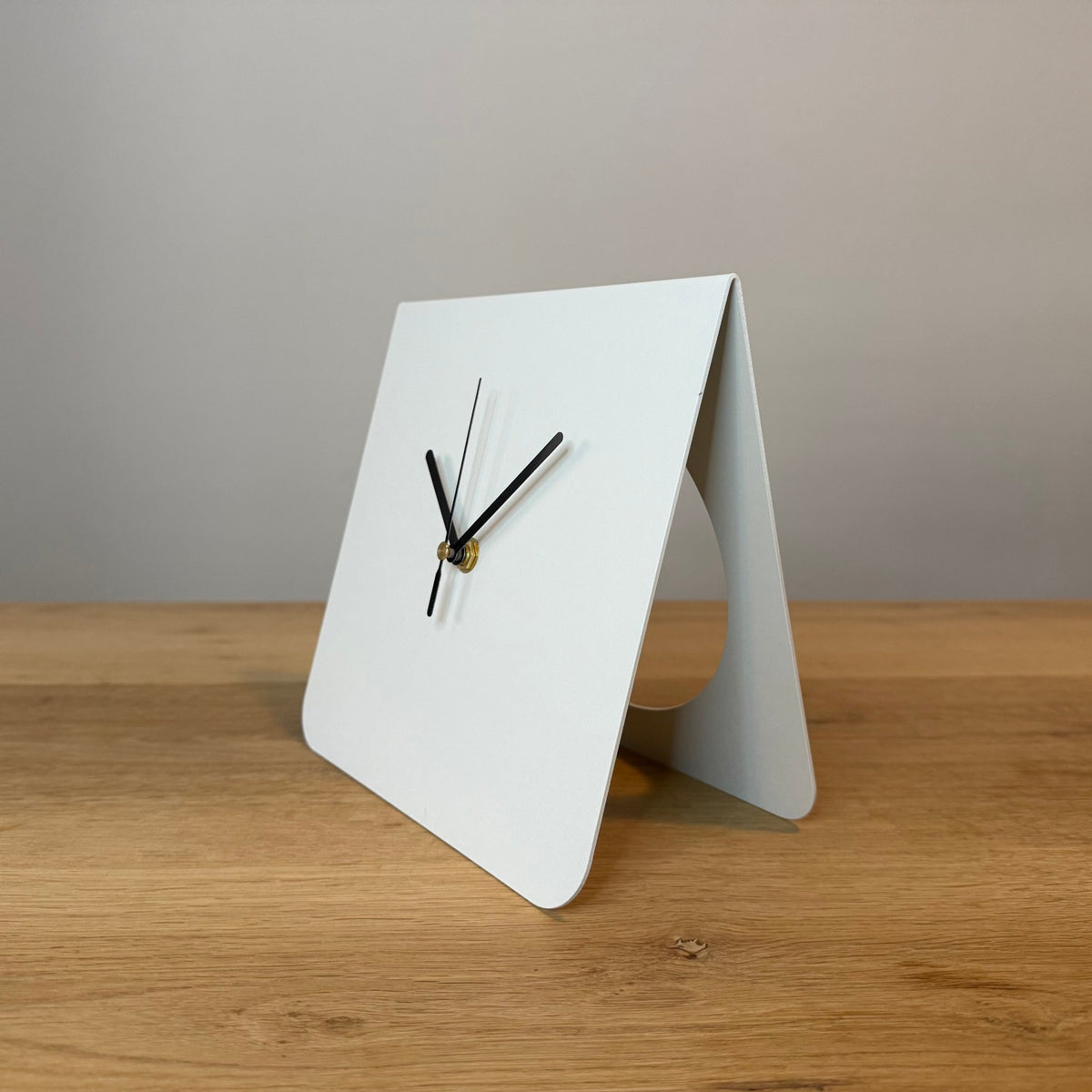 Ross stalen tafelklok 20x19,4 cm