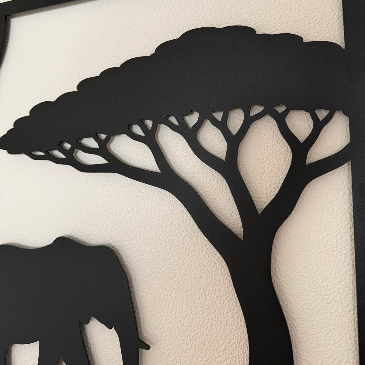 Safari stalen wanddecoratie