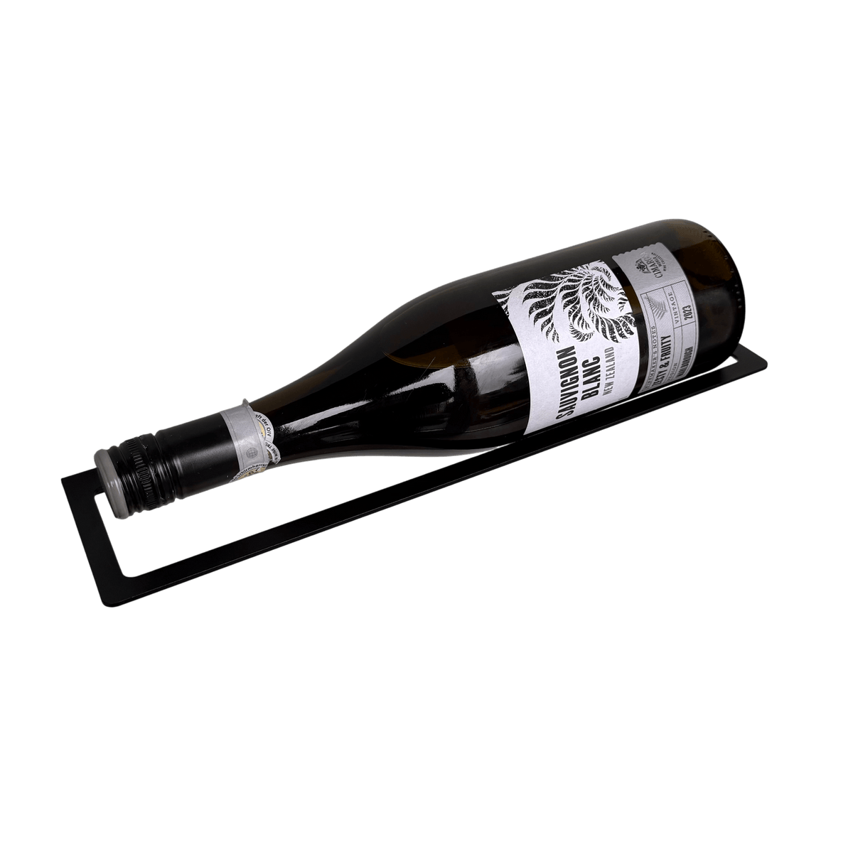 Solovino stalen wandwijnrek voor 1 fles 33 cm