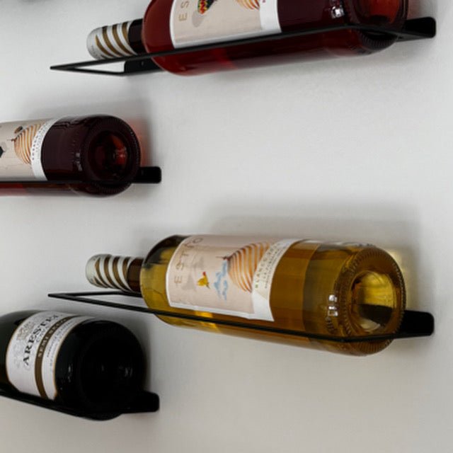 Solovino stalen wandwijnrek voor 1 fles 33 cm