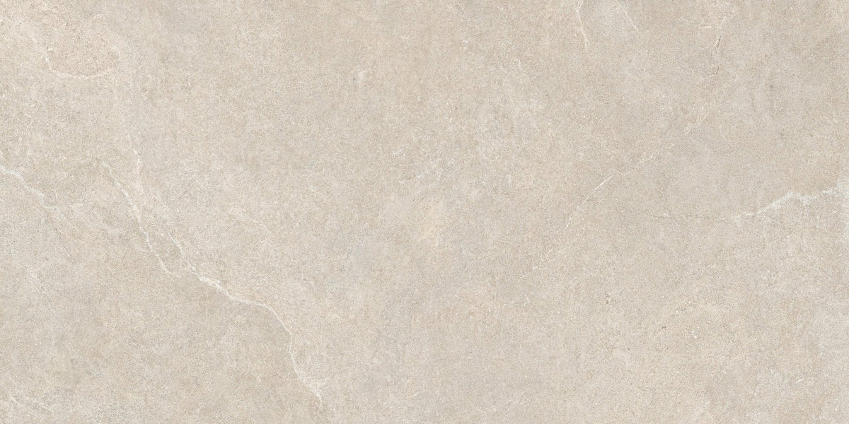 Beige vloertegel met kalksteenlook en een fijne, zachte adering.