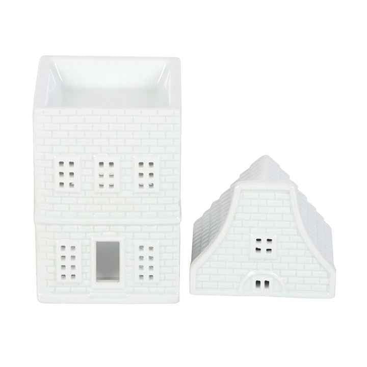 White Nordic House aromabrander van premium keramiek voor waxmelts en geuroliën