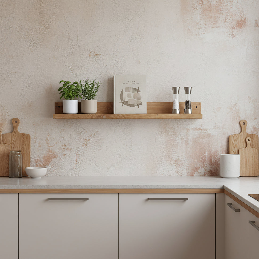 Elements teakhouten wandplank 75 cm