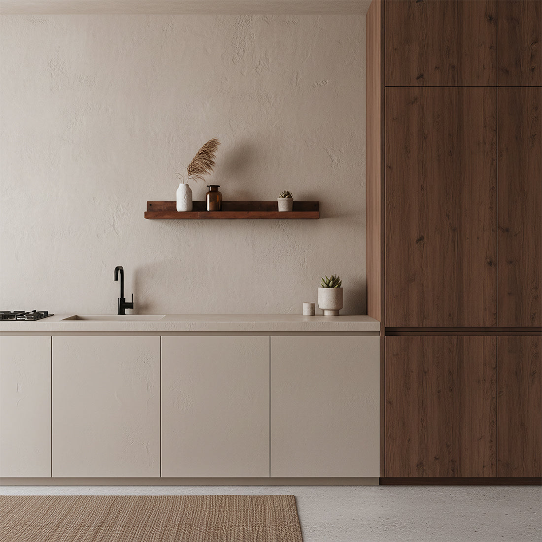 Factory wandplank bruin FSC-gerecycled hout 75 cm