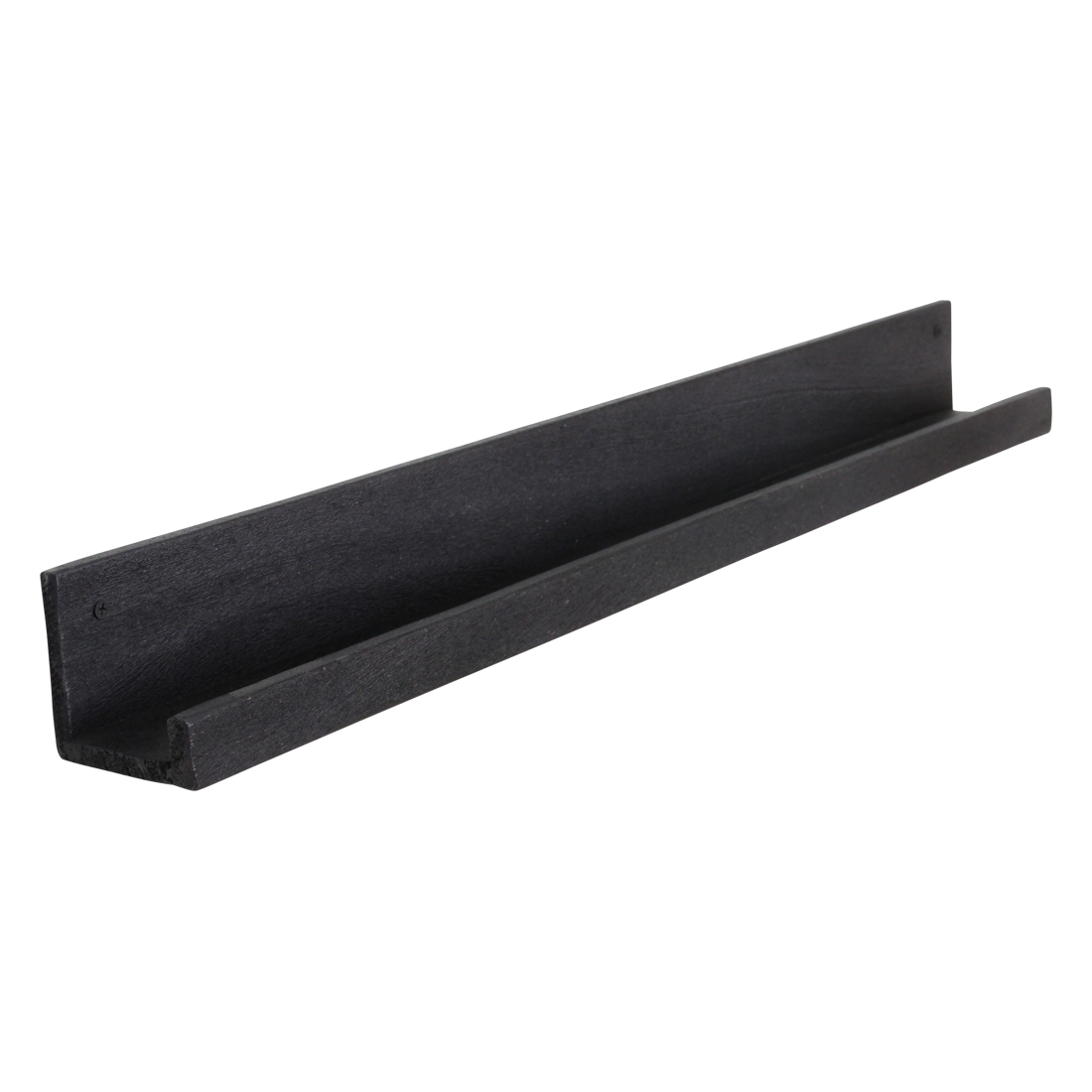 Factory wandplank zwart FSC-gerecycled hout 75 cm