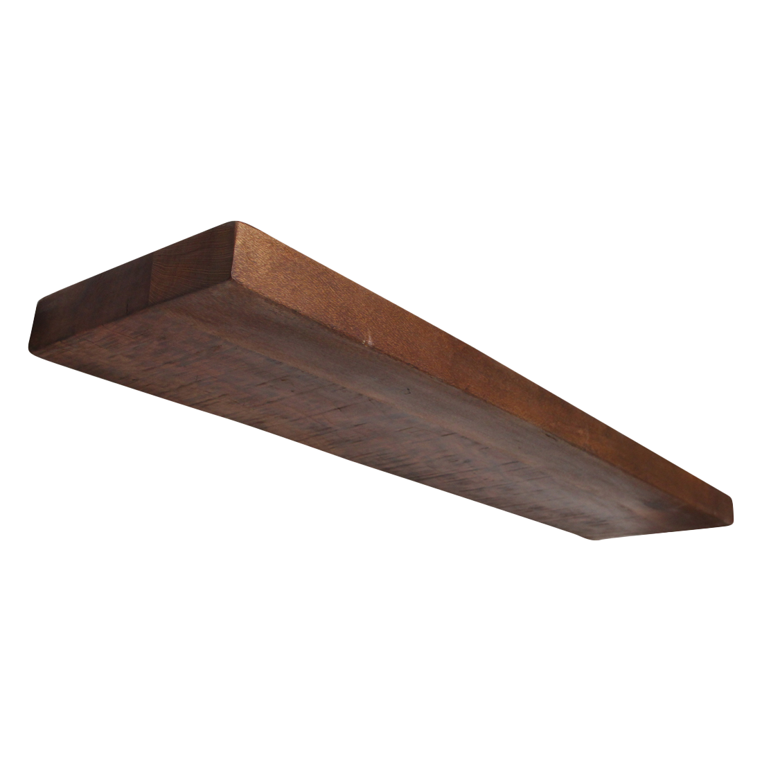 Factory zwevende wandplank bruin FSC-gerecycled hout 80 cm