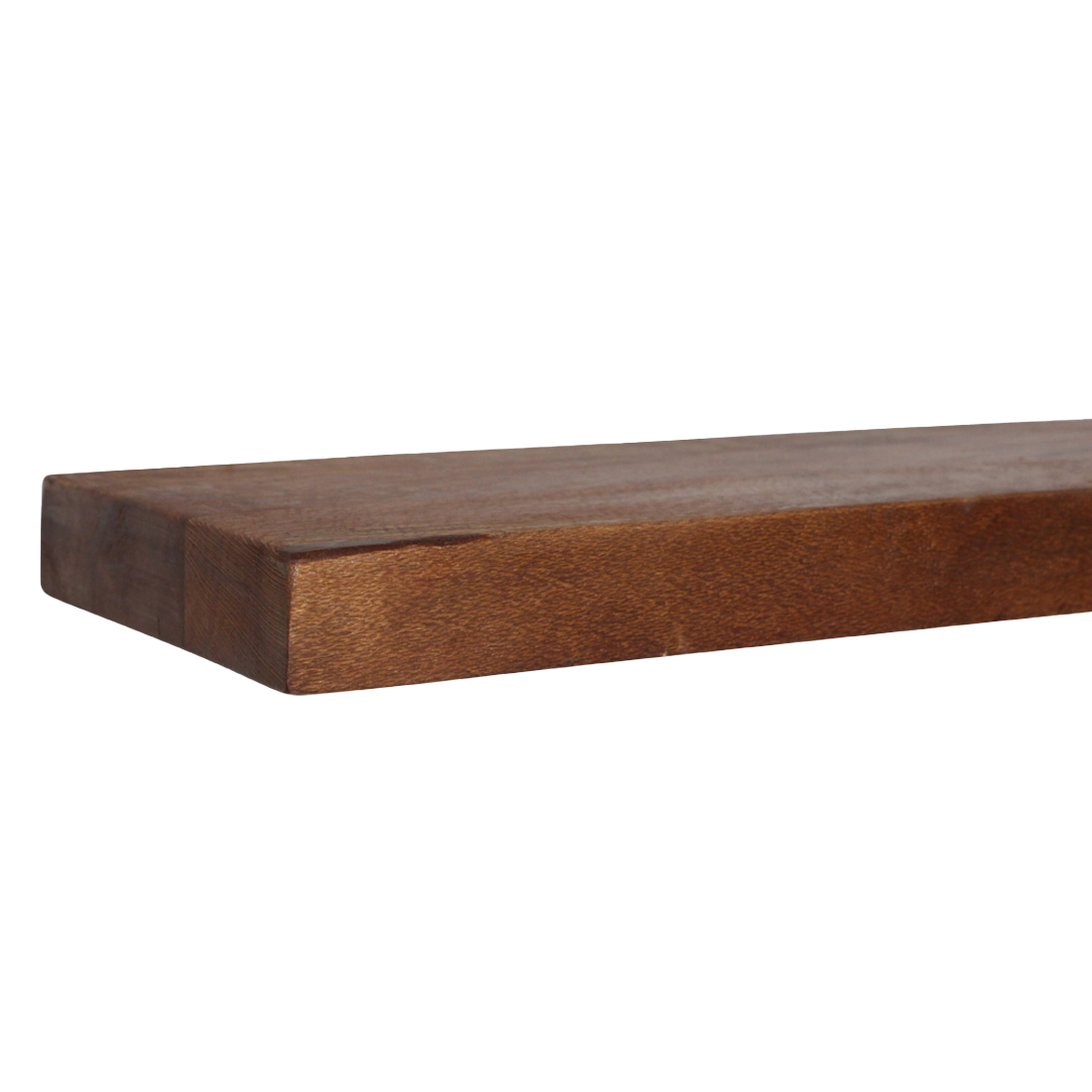 Factory zwevende wandplank bruin FSC-gerecycled hout 80 cm
