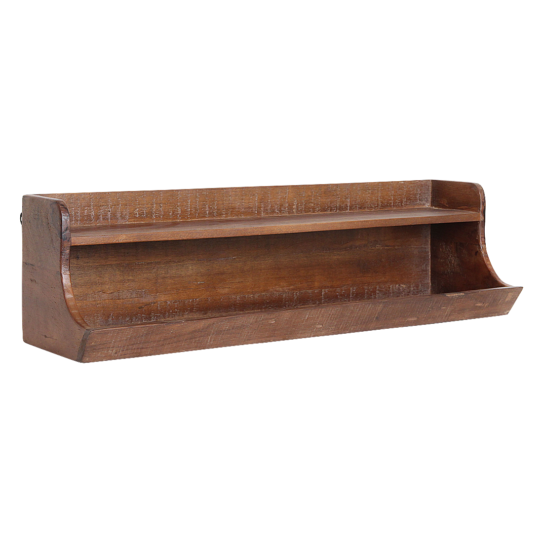 Factory wandplank met opstaande rand FSC-gerecycled hout 60-80 cm